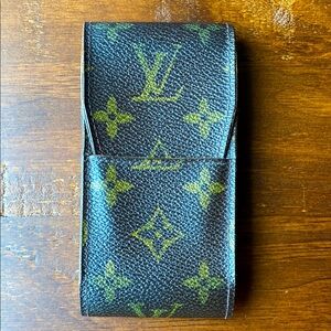Authentic Louis Vuitton Brown Monogram Cigarette Case